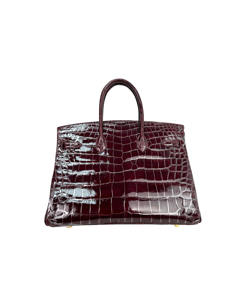 Ladies' hand-made bags made of Nile crocodile leather, size 35