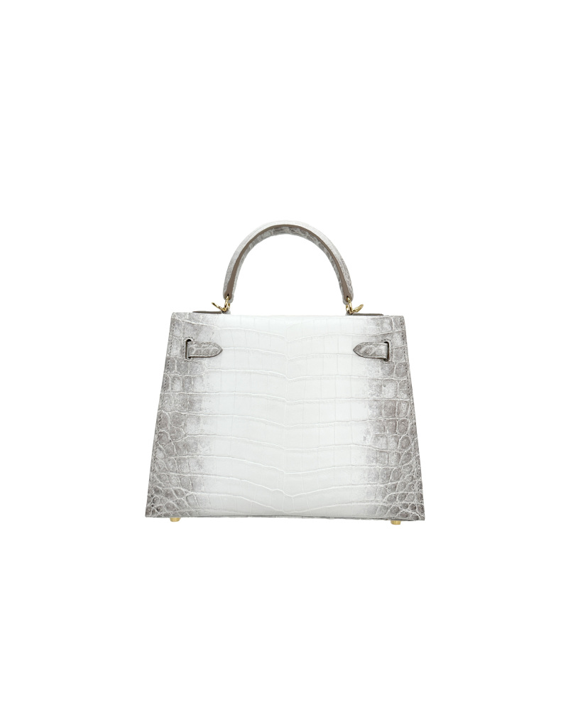 Ladies' handbags in size 25 made of Himalayan Nile crocodile leather