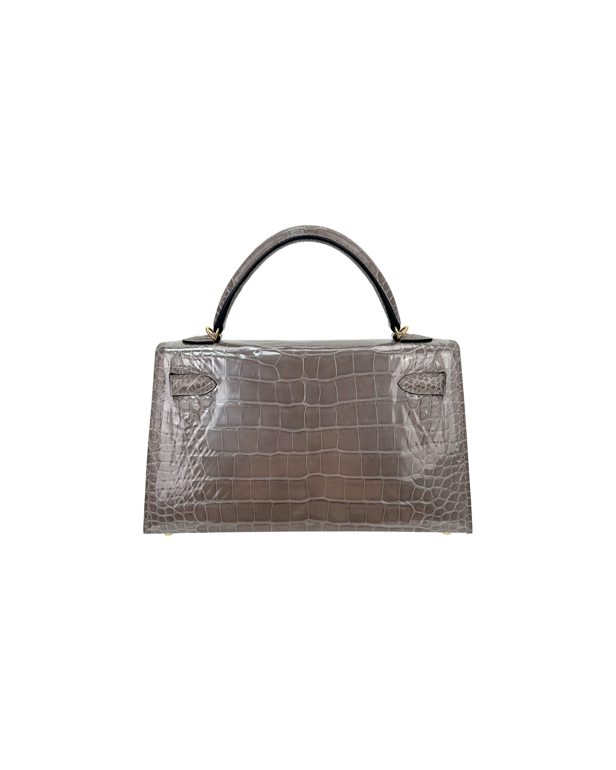 Ladies' handbags made of American alligator leather, size 22