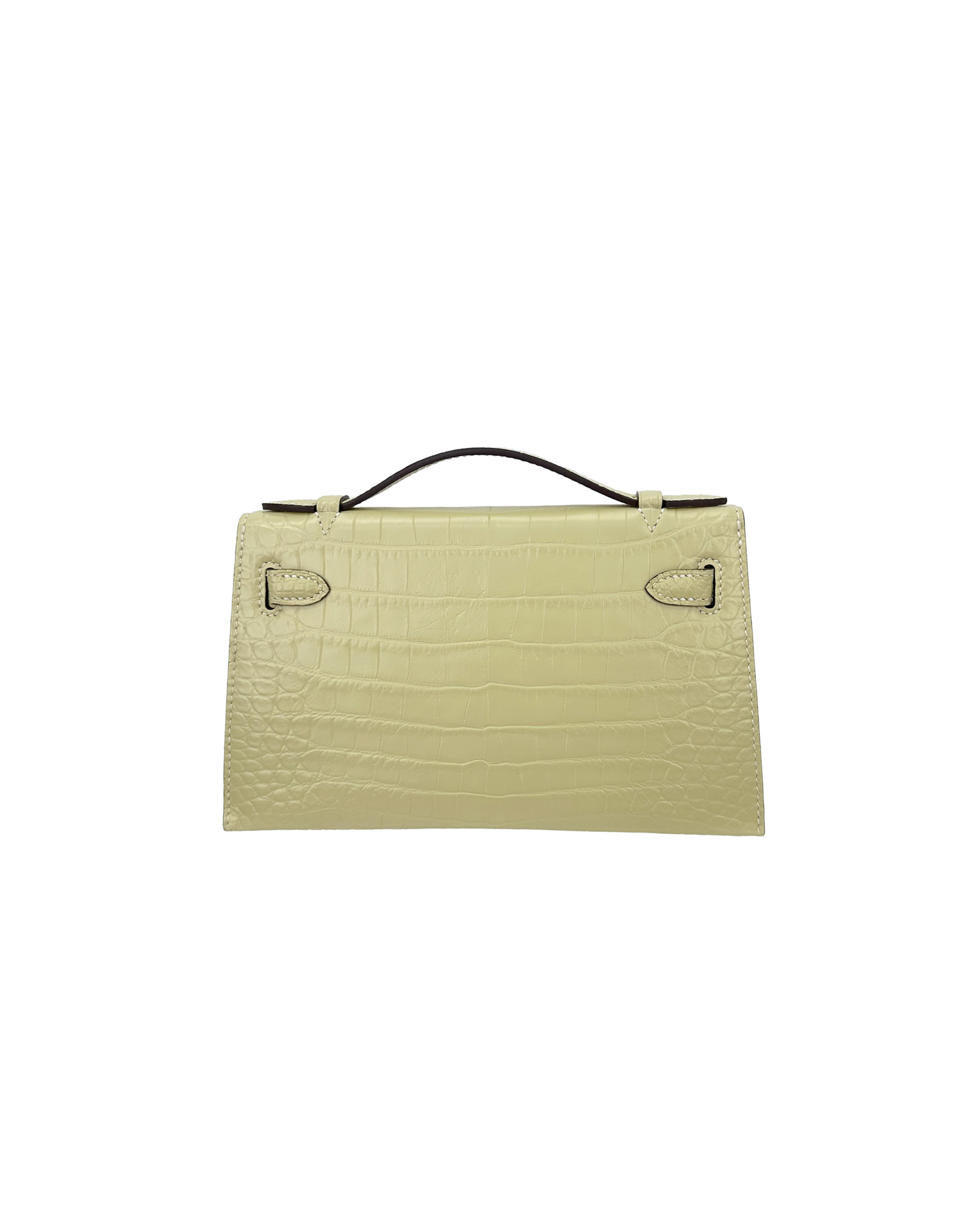 Ladies' matte handbags made of Siamese crocodile leather, size 22