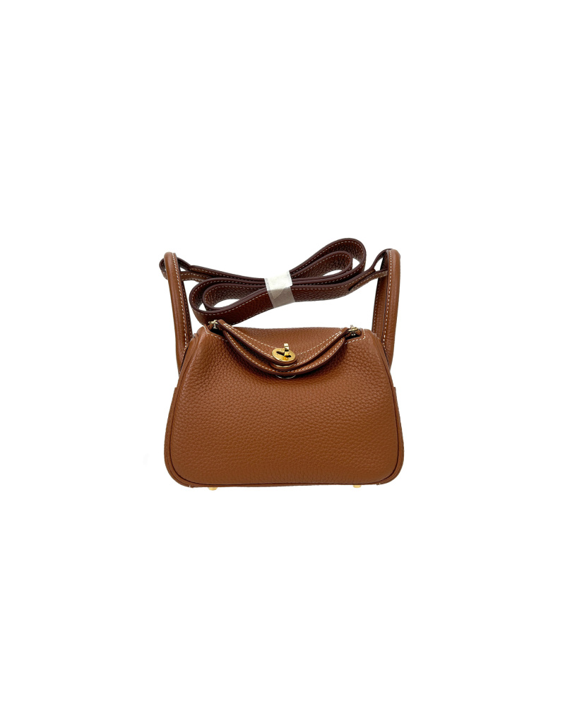 Single-shoulder crossbody bag, handmade with cowhide, size 19
