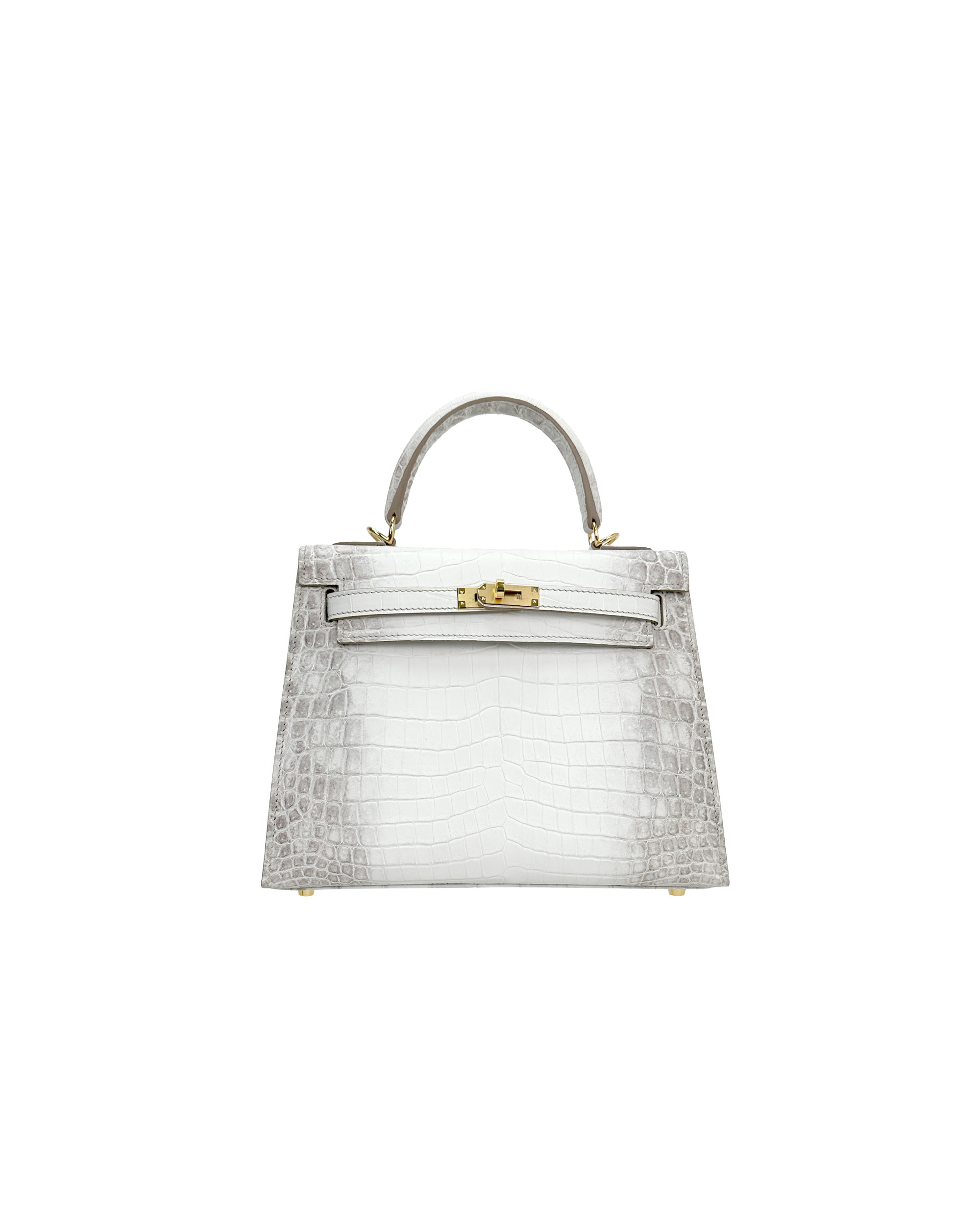 Ladies' handbags in size 25 made of Himalayan Nile crocodile leather