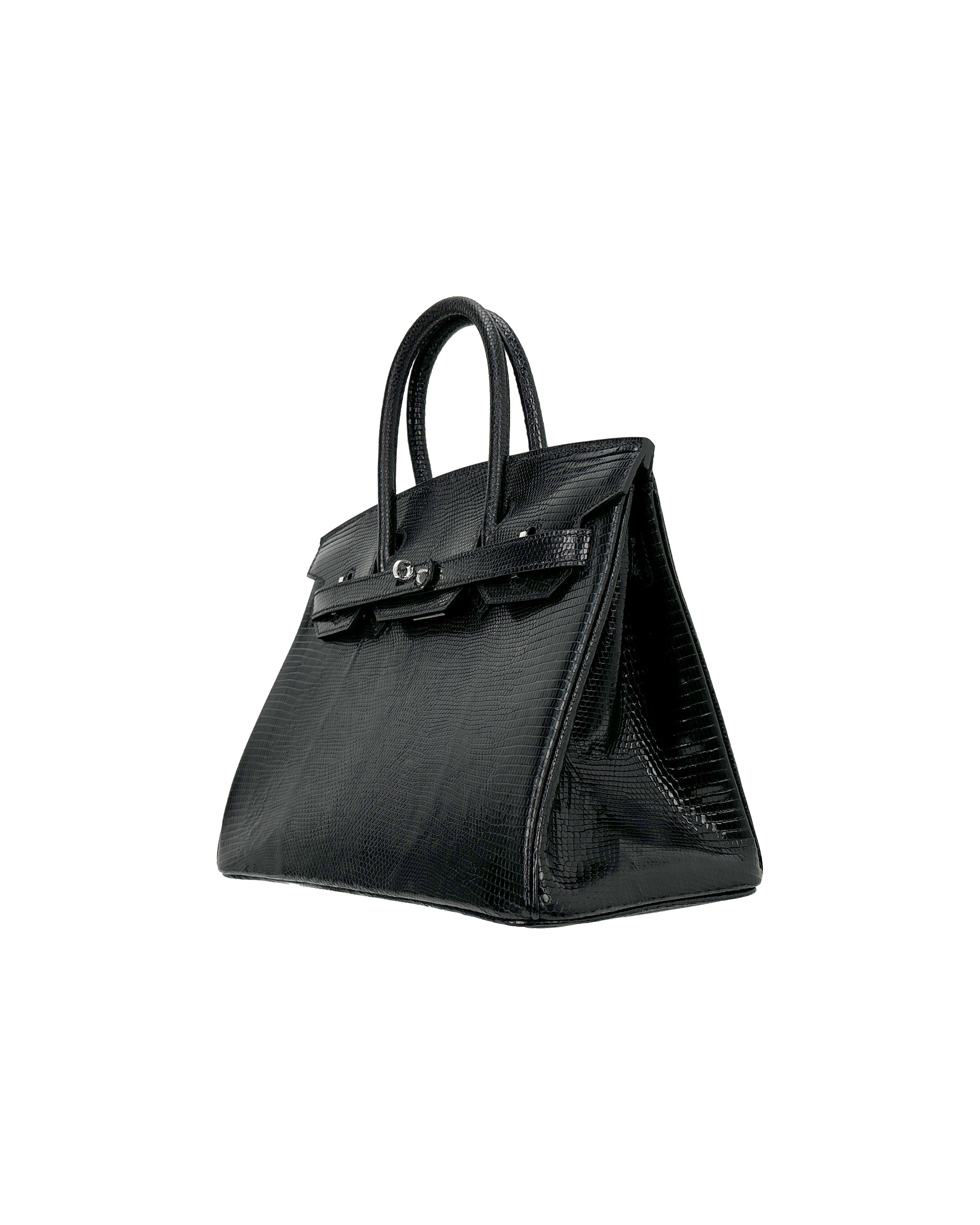 Ladies' hand-made bags made of lizard leather, size 30