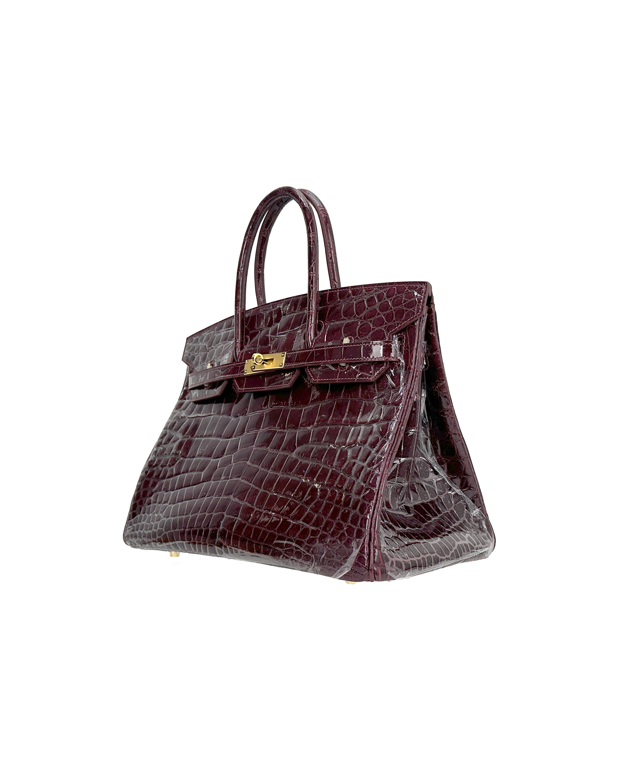 Ladies' hand-made bags made of Nile crocodile leather, size 35