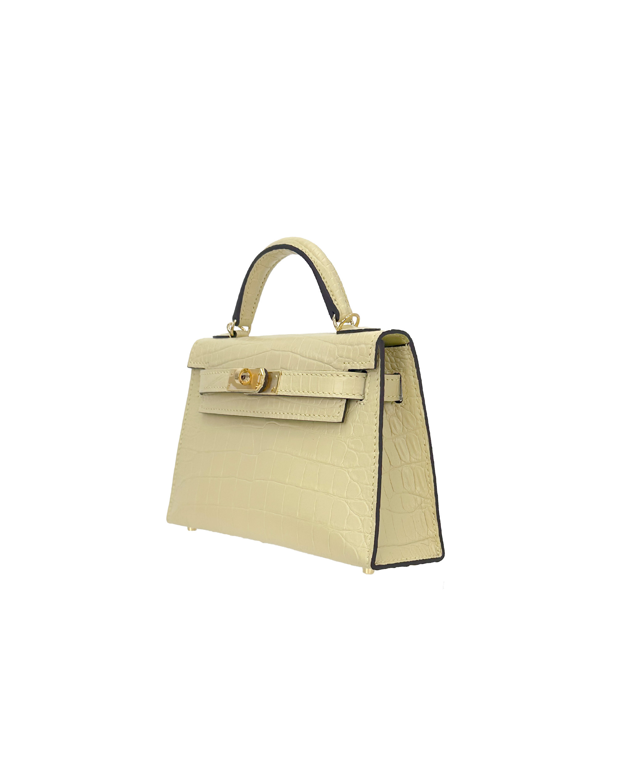 Foggy crocodile-Ladies' hand-carry and crossbody bag, size 19