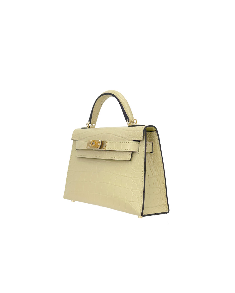 Foggy crocodile-Ladies' hand-carry and crossbody bag, size 19