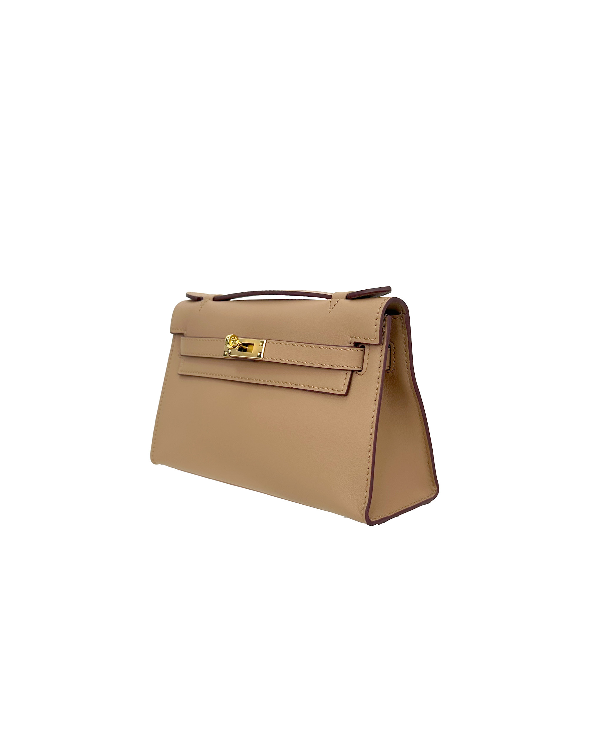 Ladies' handbags made of cowhide, size 22