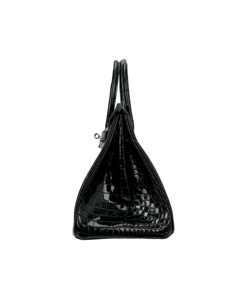 Ladies' hand-made bags, made of saltwater crocodile leather, size 30