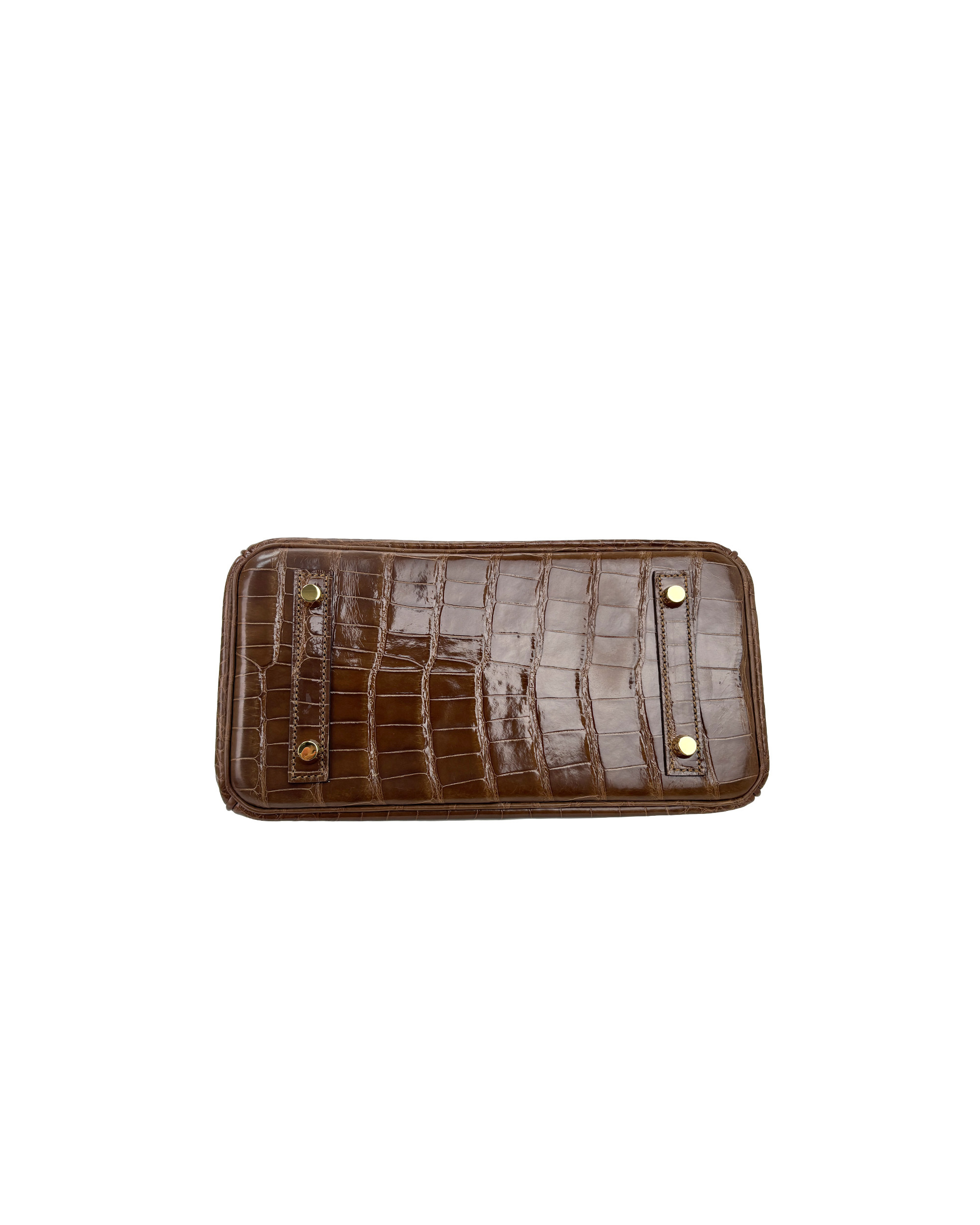 Ladies' hand-made bags made of American alligator leather, size 25