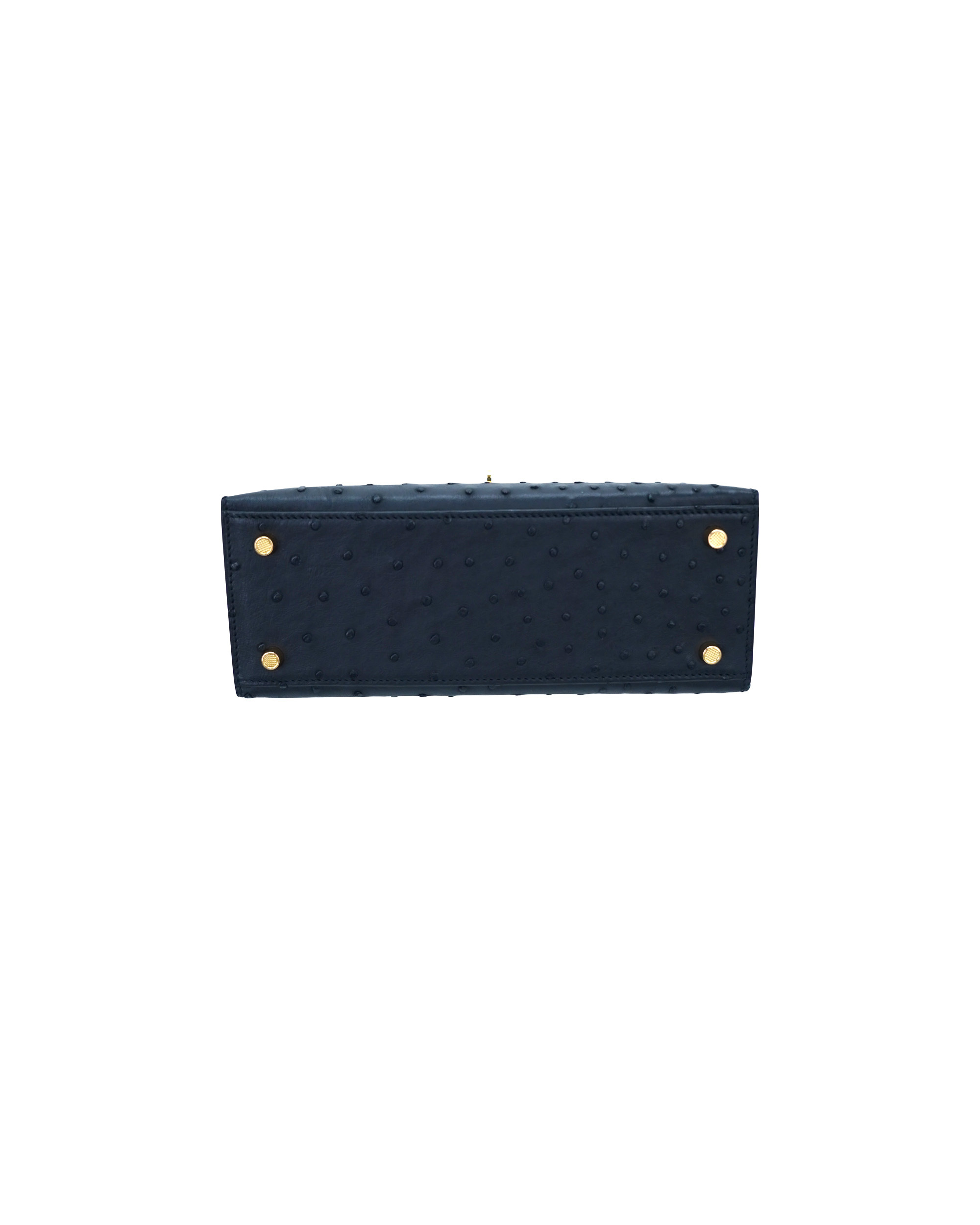 Ladies' handbags made of ostrich leather, size 25