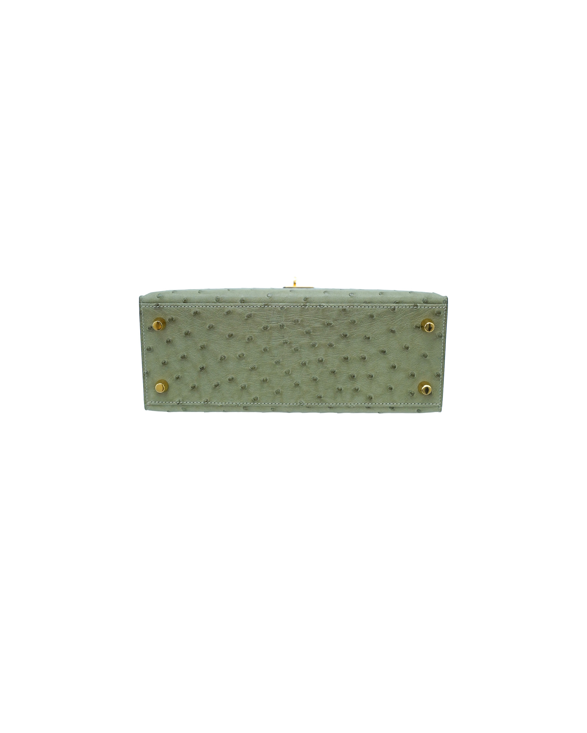 Ladies' handbags made of ostrich leather, size 25