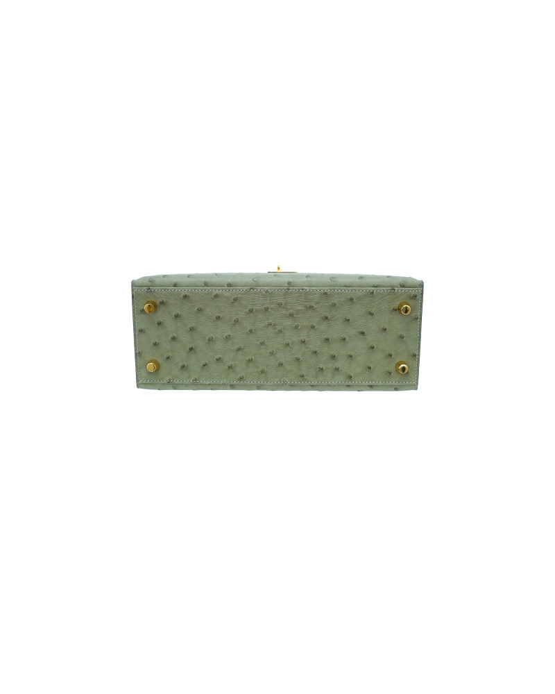 Ladies' handbags made of ostrich leather, size 25
