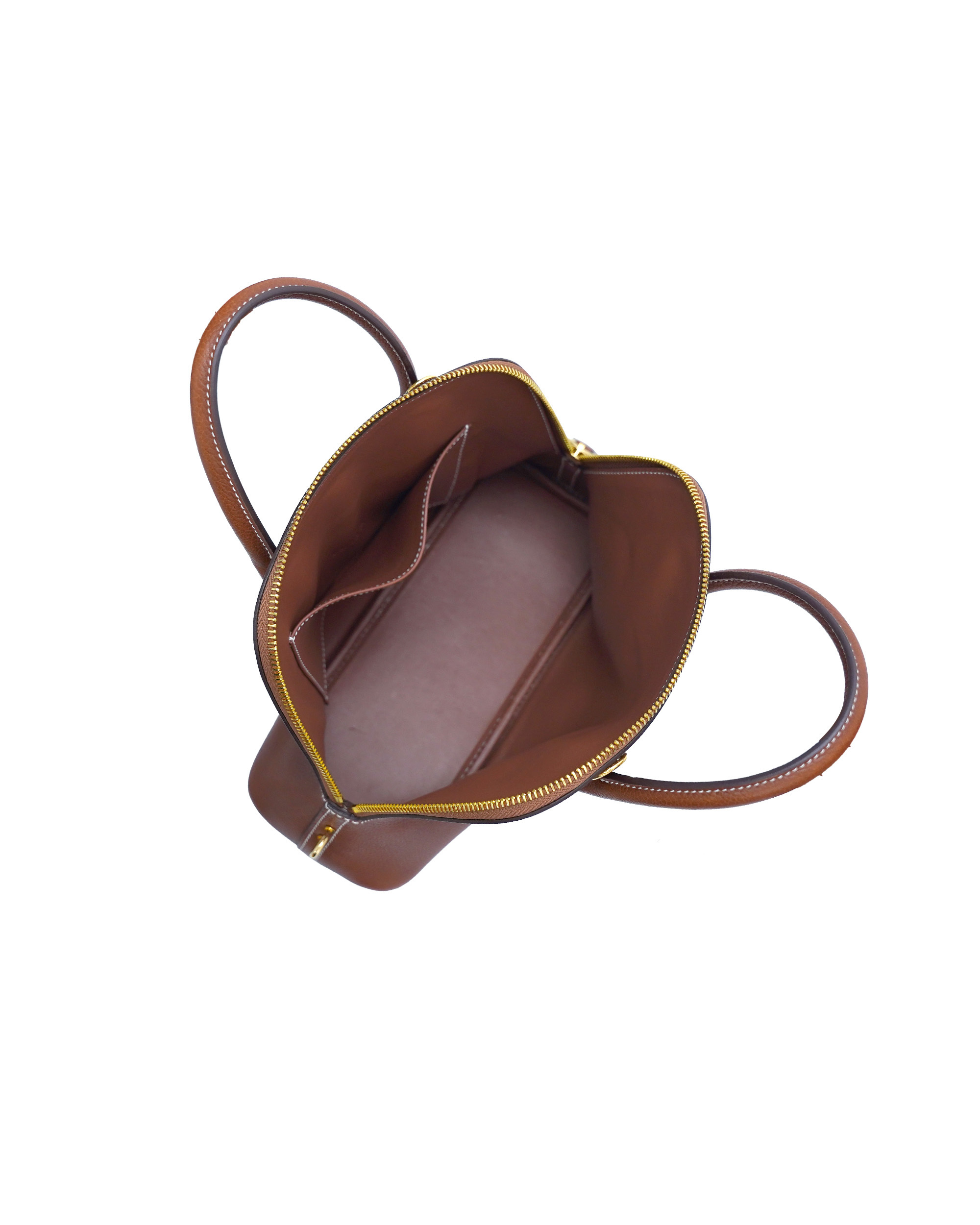 Handmade ladies' bag in size 26 with Barenia Faubourg leather