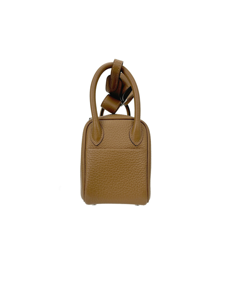 Single-shoulder crossbody bag, handmade with cowhide, size 19