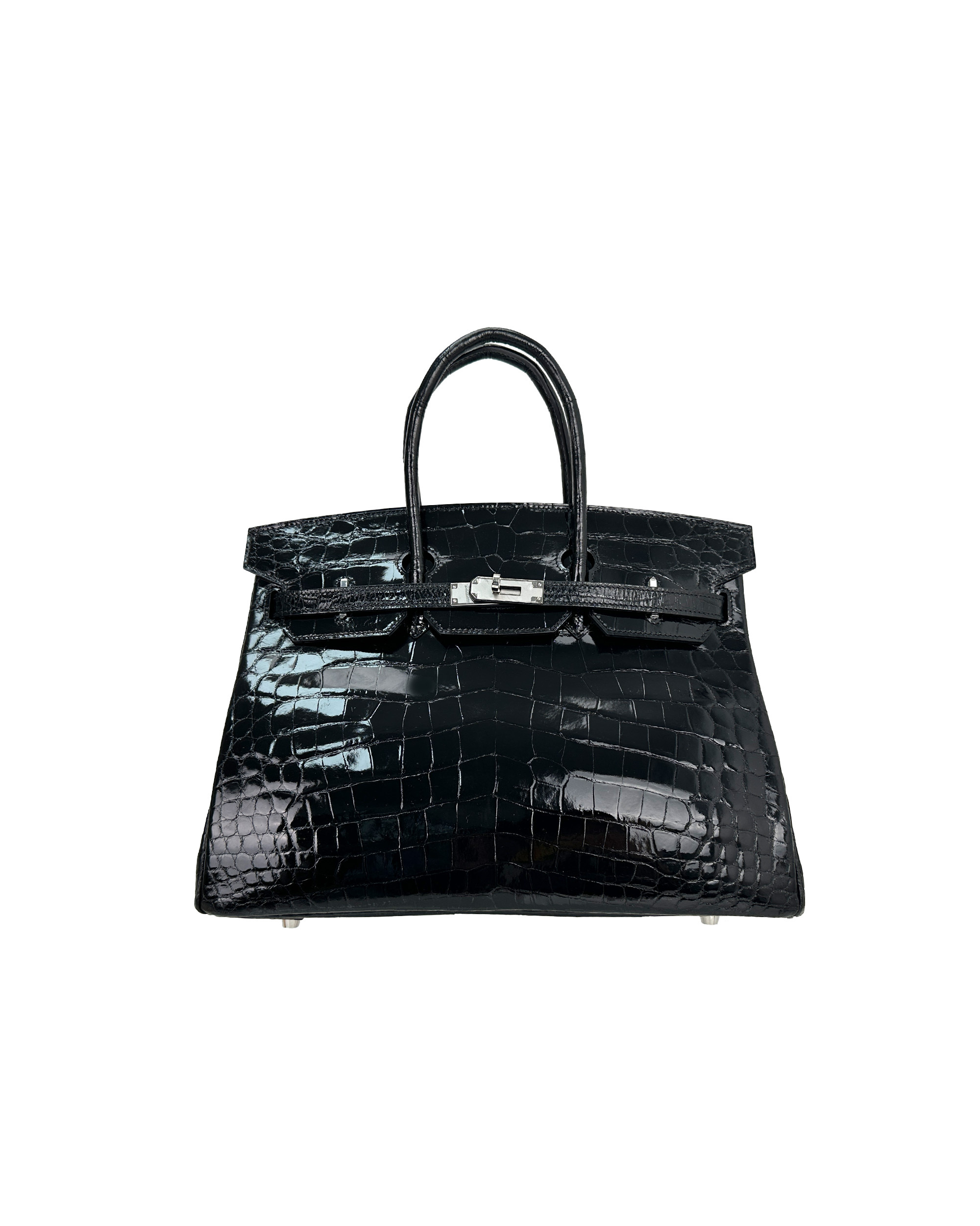 Ladies' hand-made bags made of Nile crocodile leather, size 35