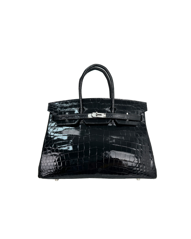 Ladies' hand-made bags made of Nile crocodile leather, size 35