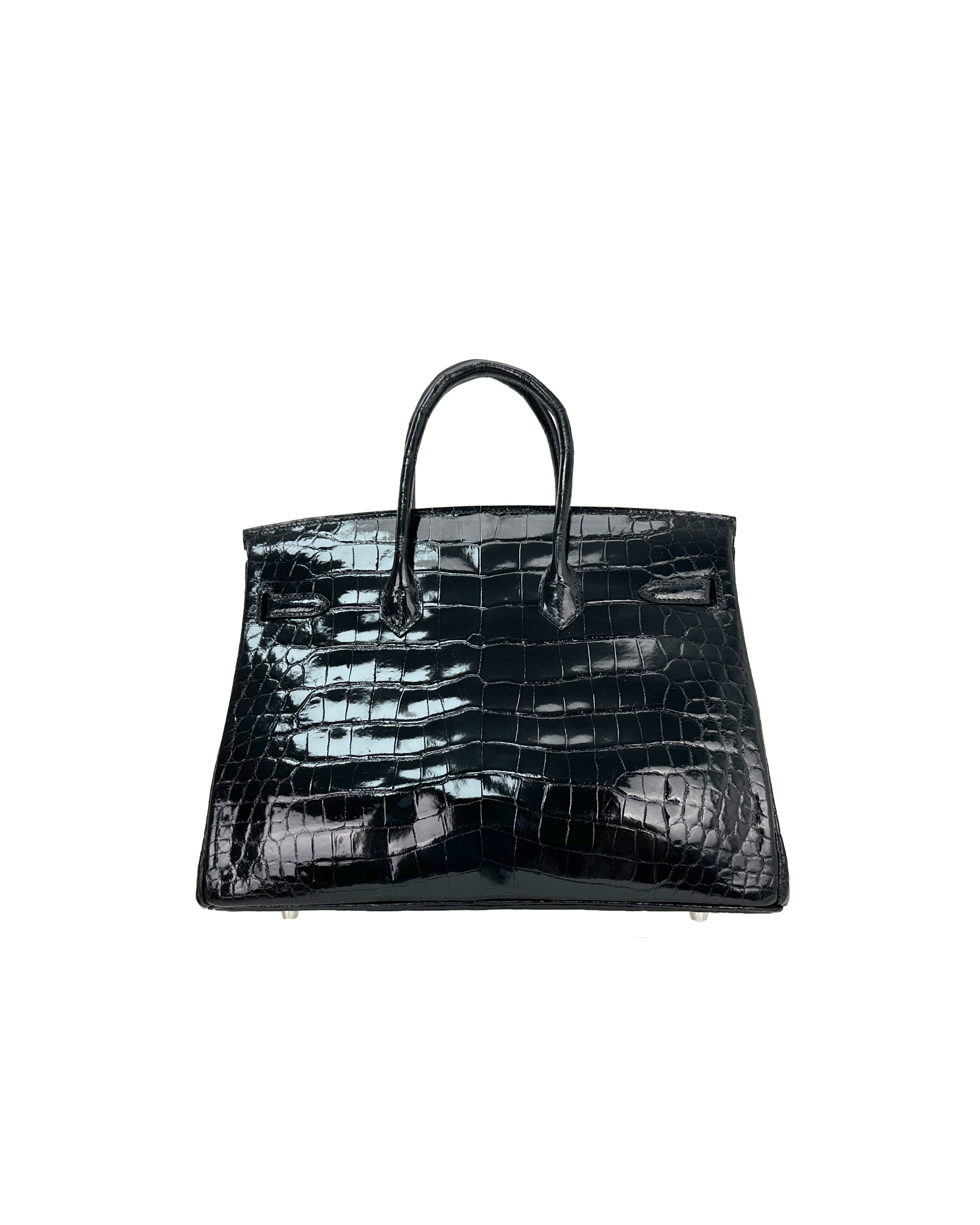 Ladies' hand-made bags made of Nile crocodile leather, size 35