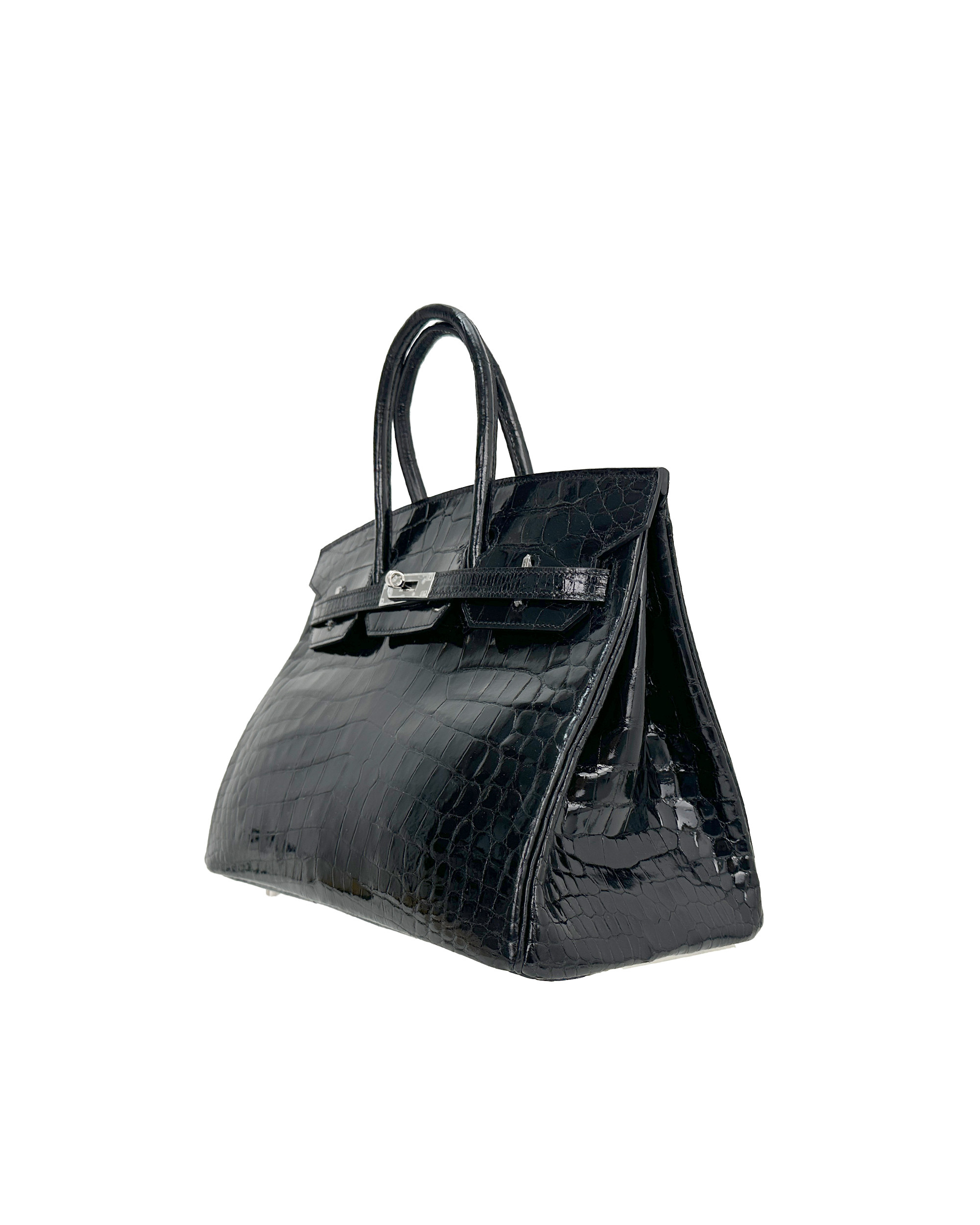 Ladies' hand-made bags made of Nile crocodile leather, size 35