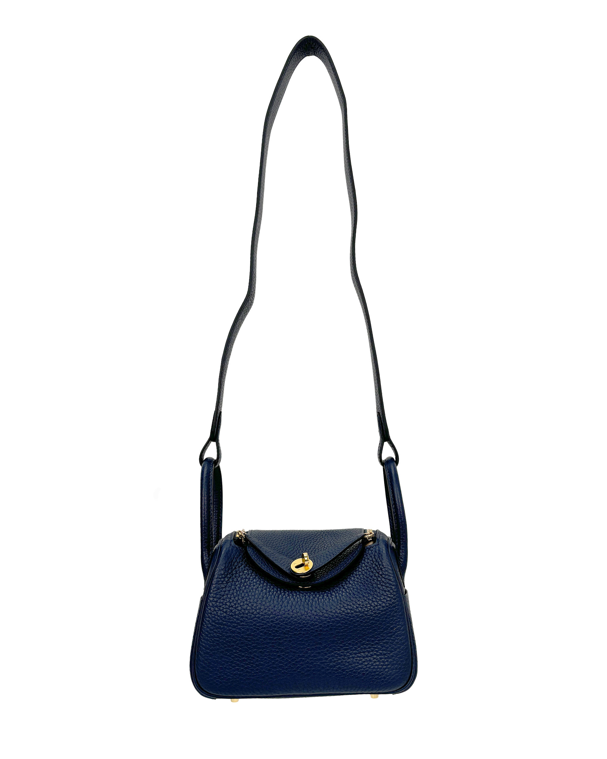 Single-shoulder crossbody bag, handmade with cowhide, size 19