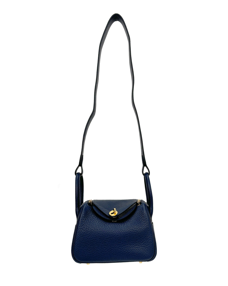 Single-shoulder crossbody bag, handmade with cowhide, size 19