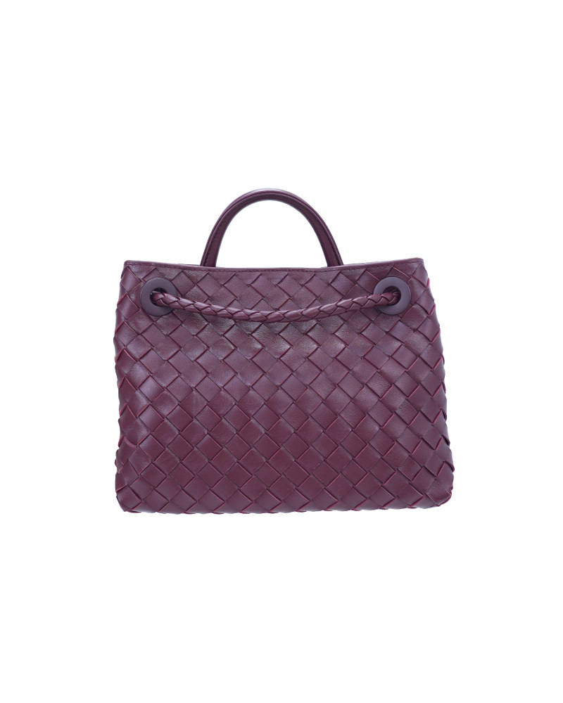 Handmade sheepskin woven crossbody tote bag, 25cm size