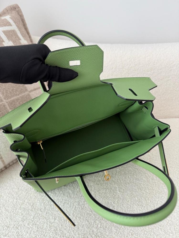 BK-25size（Handmade togo leather Avocado green）