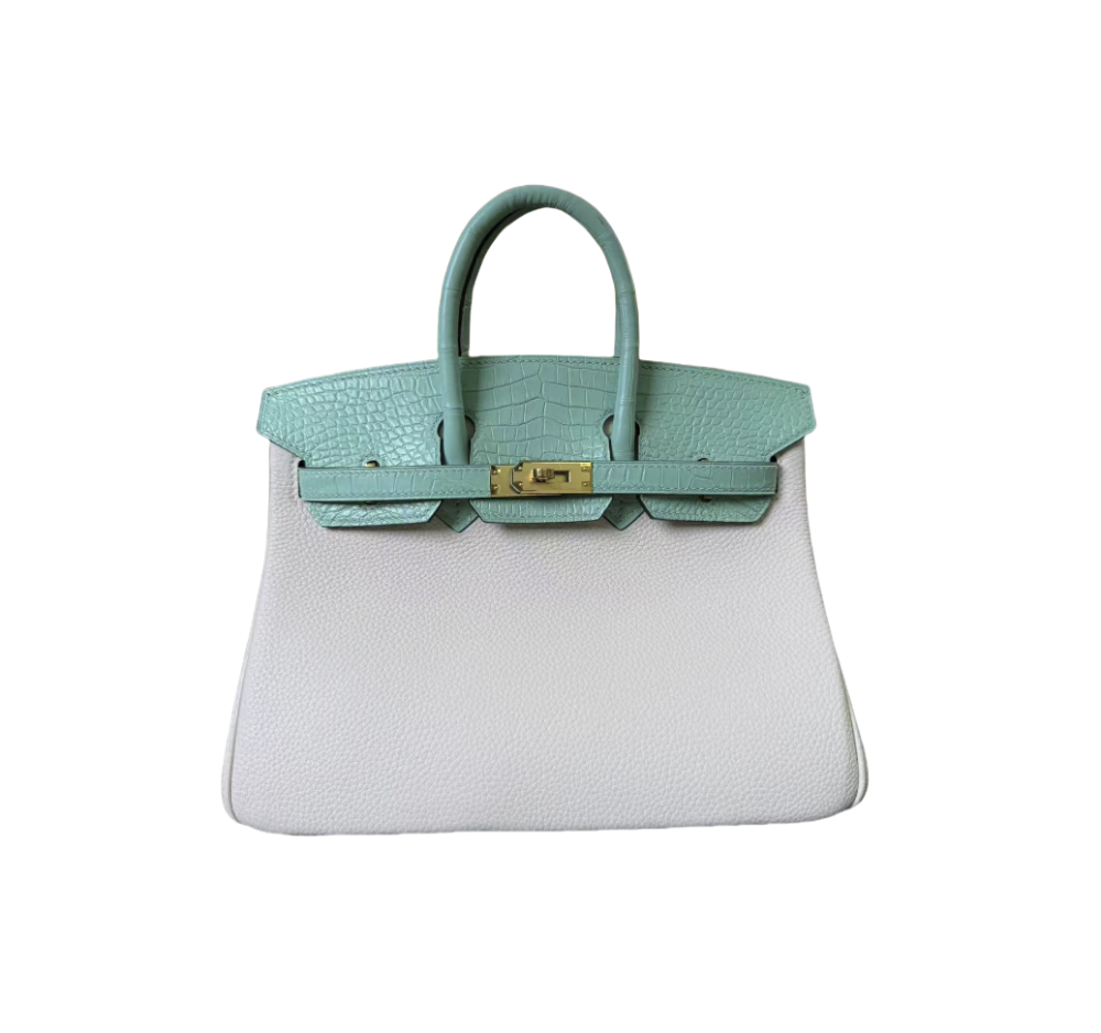 BK-25size-Crocodile leather + Togo leather