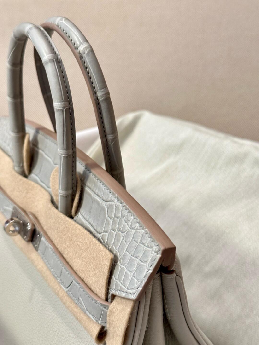 BKbag-Togo leather + crocodile leather combination