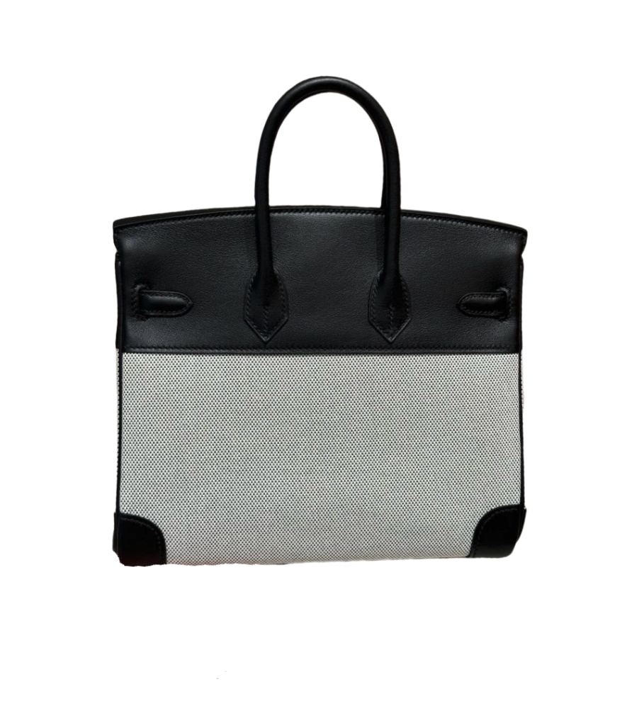BKbag-Togo leather + canvas combination-100%handmade