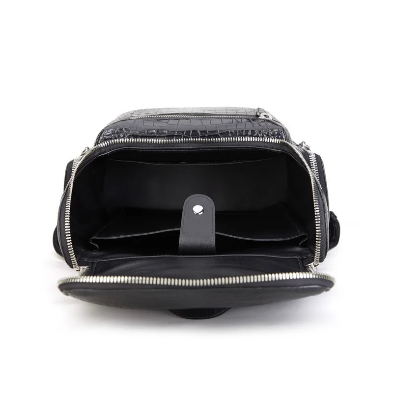 Crocodile Belly Shoulder Bag 1019B