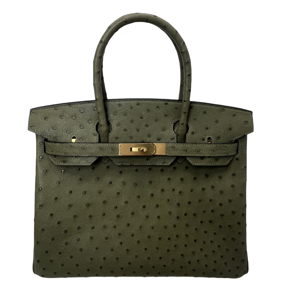 BK- ostrich skin -20 sizi- handbag-100% handmade