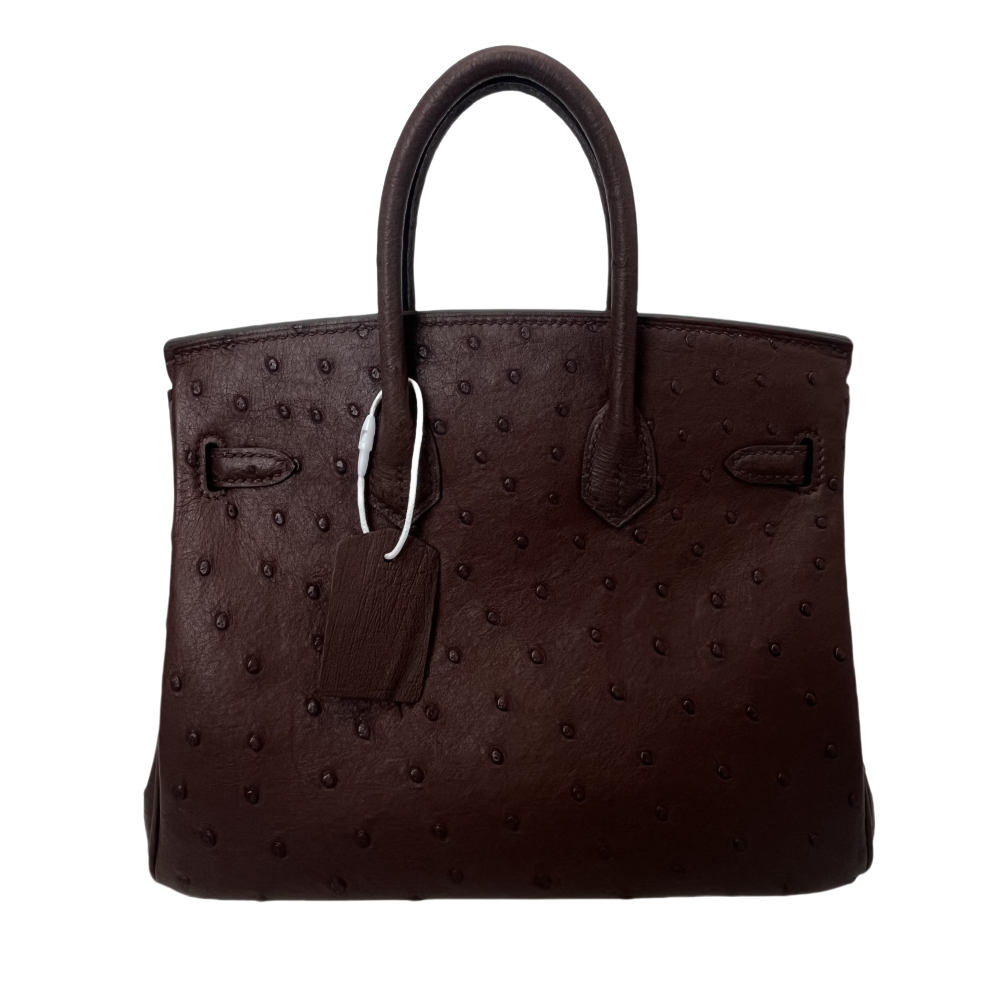 BK- ostrich skin -20 sizi- handbag-100% handmade