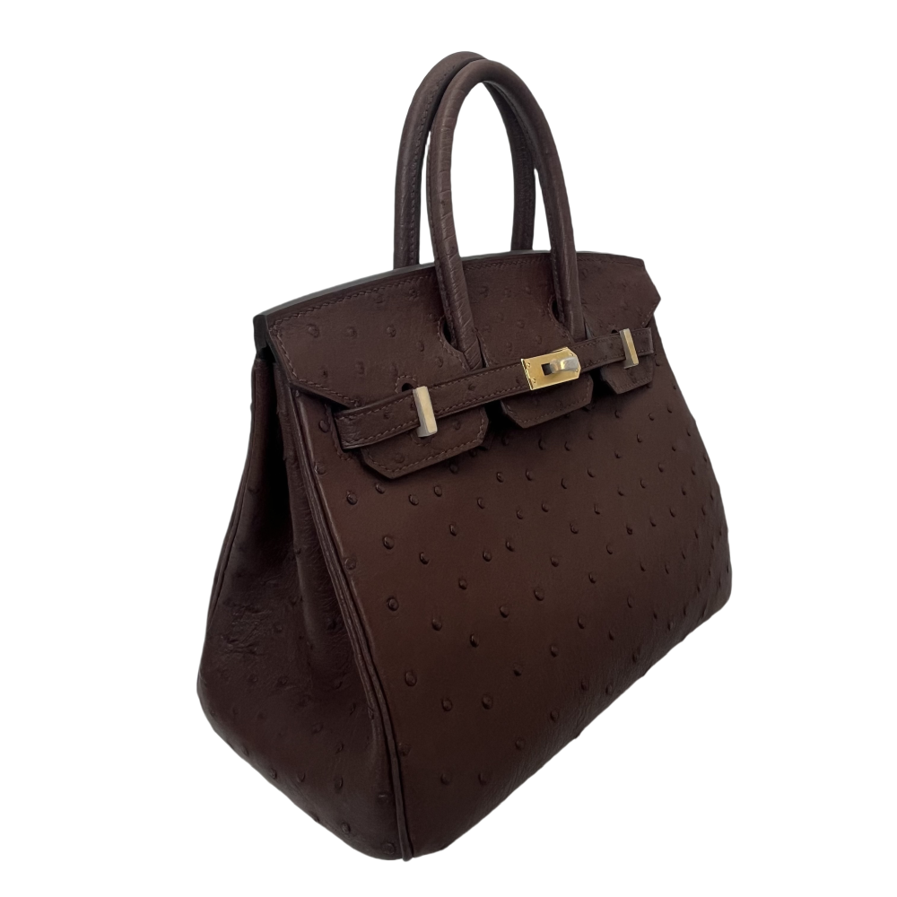 BK- ostrich skin -20 sizi- handbag-100% handmade