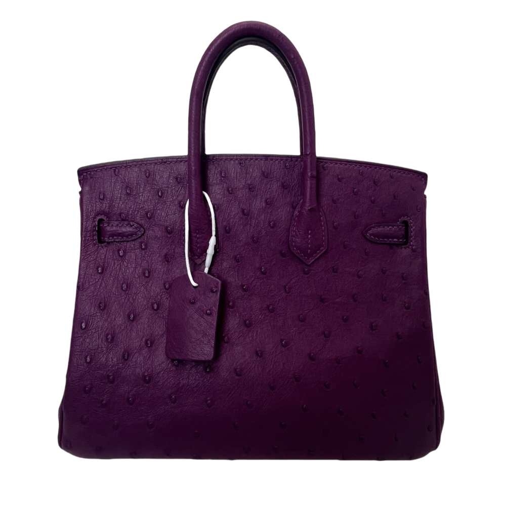 BK- ostrich skin -20 sizi- handbag-100% handmade