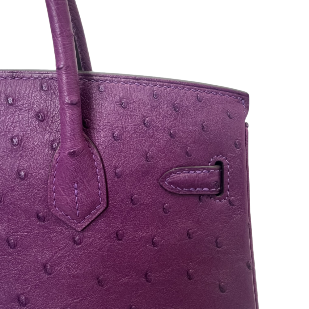 BK- ostrich skin -20 sizi- handbag-100% handmade