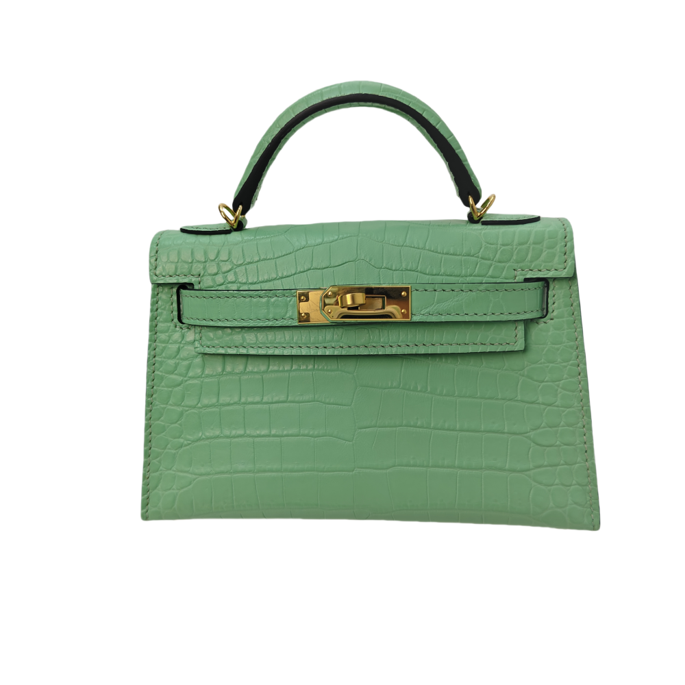 Fogged crocodile skin-KL-22sizi-100％% handmade