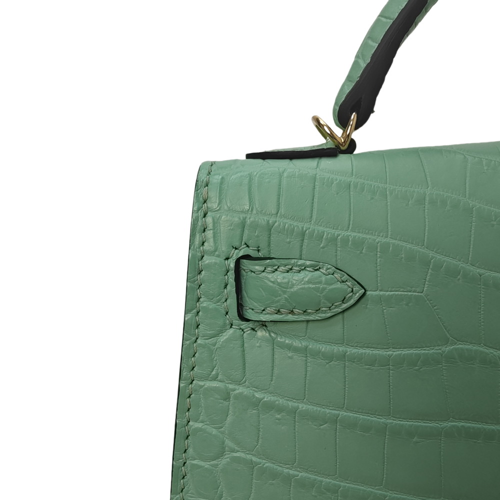 Fogged crocodile skin-KL-22sizi-100％% handmade