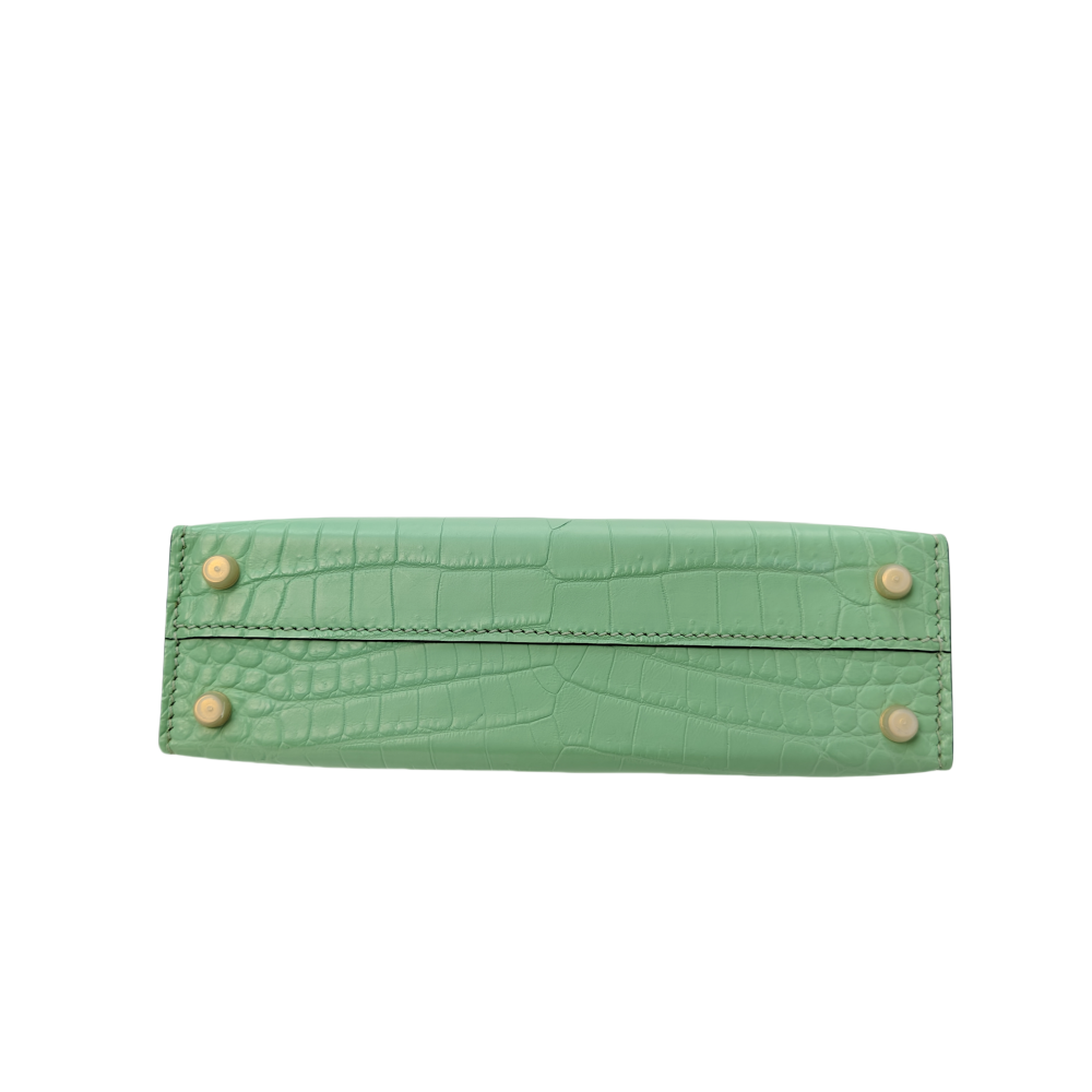 Fogged crocodile skin-KL-22sizi-100％% handmade