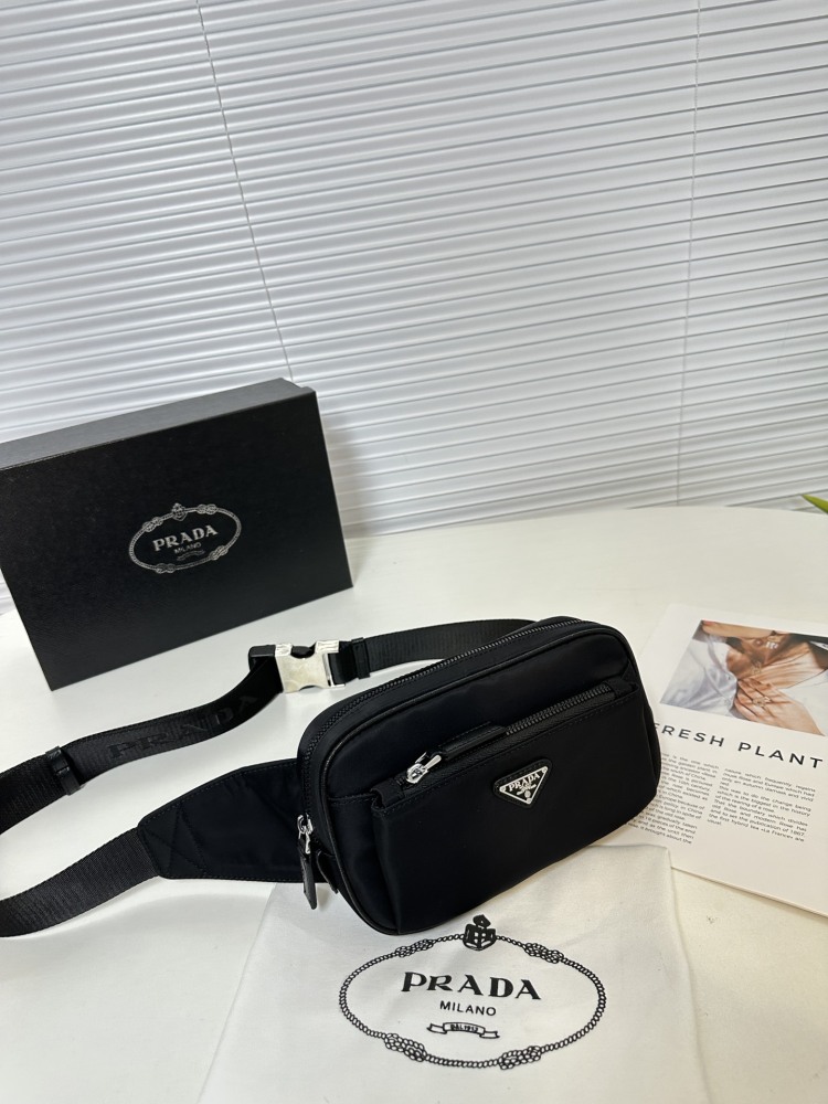 High end goods ?  The latest "PRADA/Prada" chest bag and waist pack for 2024 are imported with original waterproof fabric, ultra high definition hardware logo logo, and dedicated lining. Super smooth zipper, super smooth oil edge, exquisite workman...