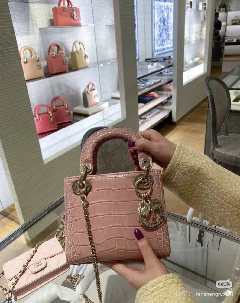 Dior Lady Crocodile Pattern