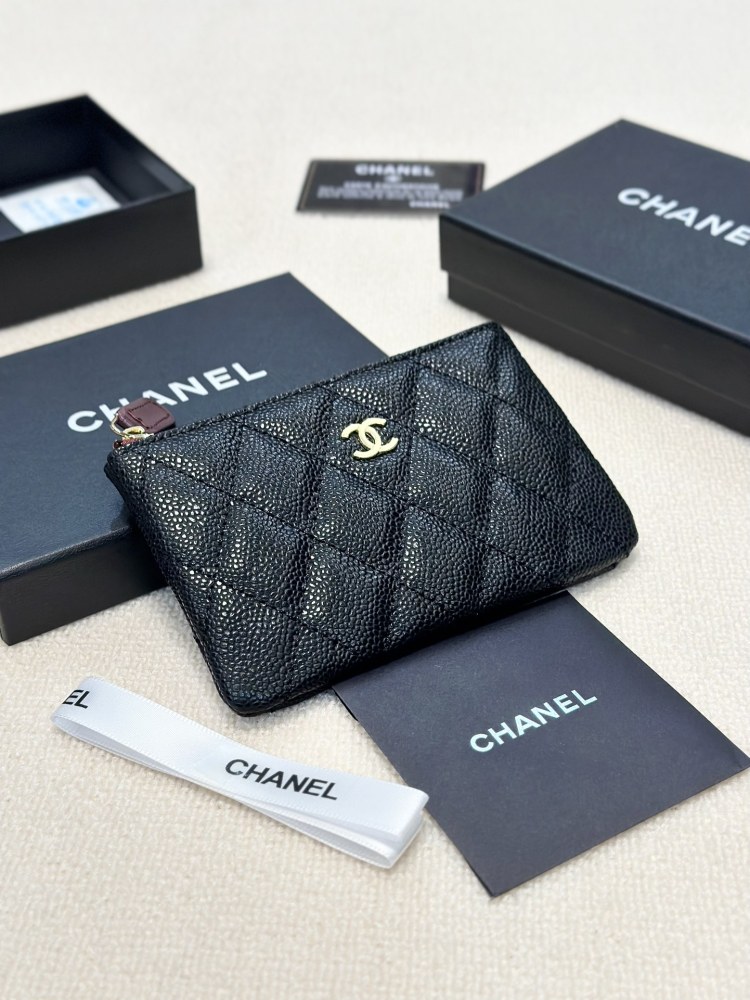P95 color sheep gold sheep silver ball gold ball silver ball size 14.5x9 Chanel sheepskin/cowhide coin purse classic combination, fashionable and versatile