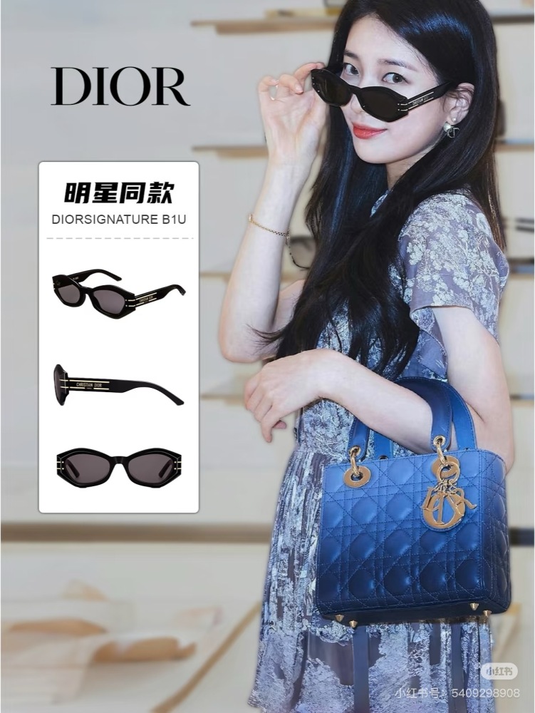 Pei Xiuzhi's Same Style | DIOR Concave Style that Looks Good on Anyone, Tian. Korean National Goddess Pei Xiuzhi Suzy's Same Style Sunglasses
DIOR #DIORSIGNATURE B1∪
Interpreting the gentle and mature Han Fan'er~
◆ Polygonal narrow frame, with a ...