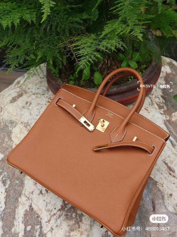 Hermes Platinum Gold Brown Super Tall
