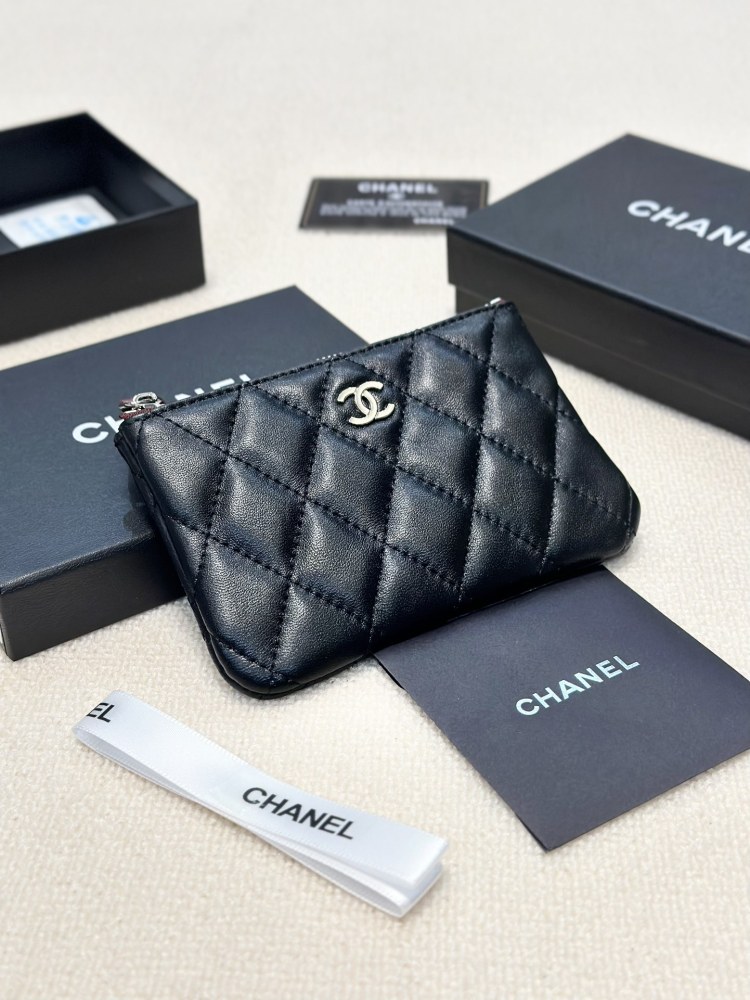 P95 color sheep gold sheep silver ball gold ball silver ball size 14.5x9 Chanel sheepskin/cowhide coin purse classic combination, fashionable and versatile