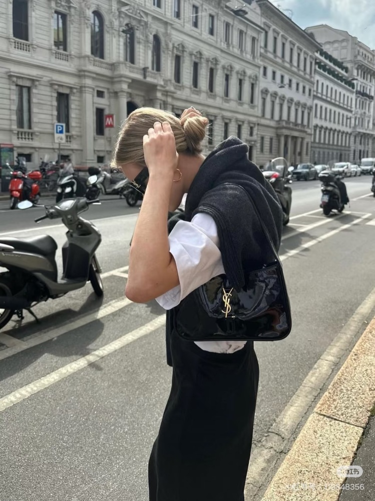 Ysl underarm patent leather
