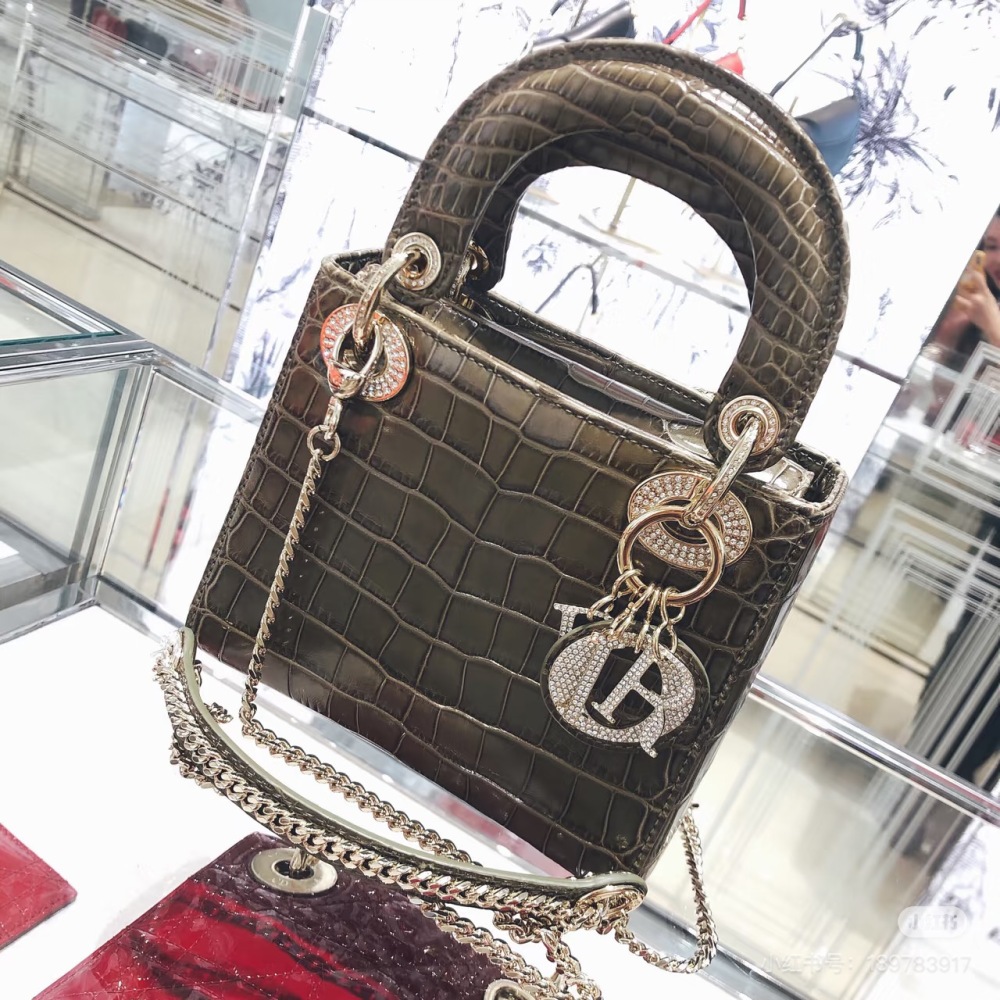 Dior Lady Crocodile Pattern