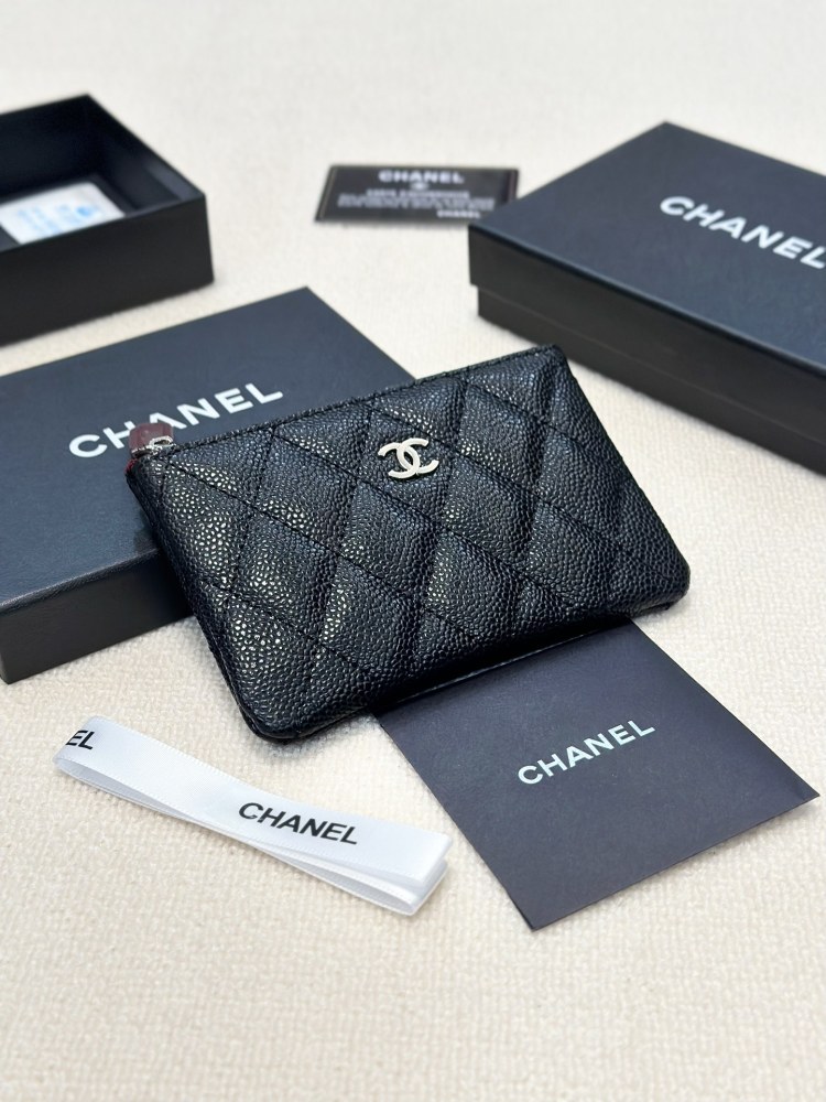 P95 color sheep gold sheep silver ball gold ball silver ball size 14.5x9 Chanel sheepskin/cowhide coin purse classic combination, fashionable and versatile