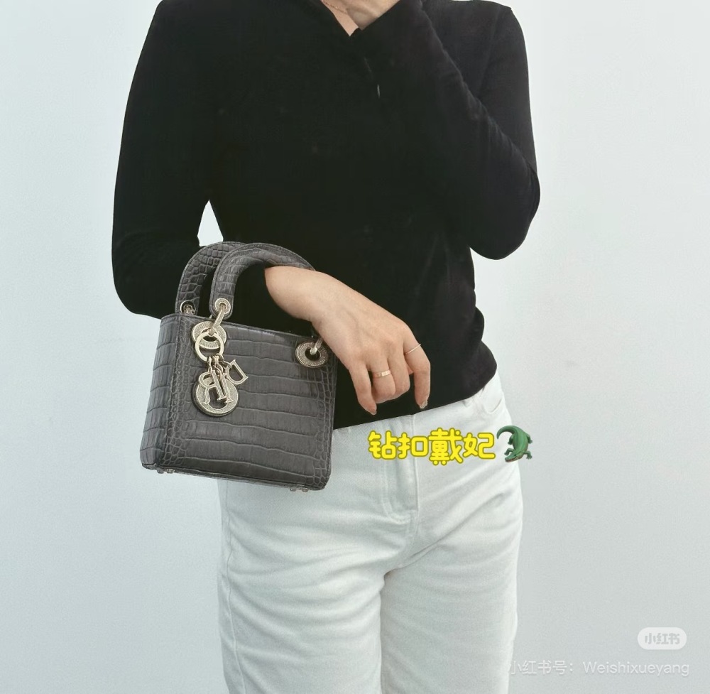 Dior Lady Crocodile Pattern