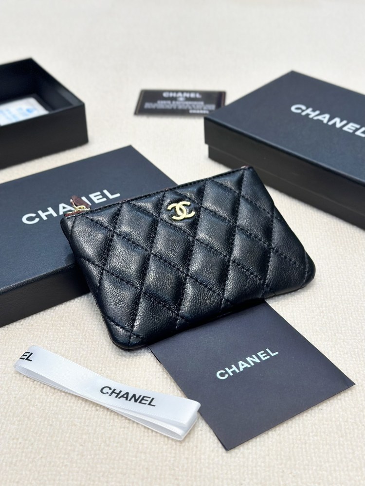P95 color sheep gold sheep silver ball gold ball silver ball size 14.5x9 Chanel sheepskin/cowhide coin purse classic combination, fashionable and versatile