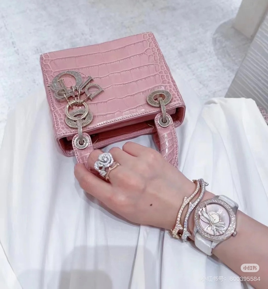 Dior Lady Crocodile Pattern